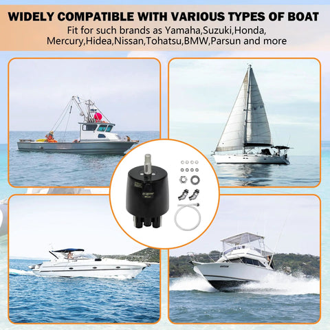 Outboard Hydraulic Steering Pump Helm For Boats Up To 300 HP front mount demo with various boat compatibility