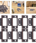 Thickened Stainless Steel Quiet Door Hinges With Flat Flush Mount For RV Cabinets Wardrobe And Trailer Doors Red Antique Finish
