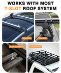 Heavy Duty M8x30mm T Track Bolt Adapter Kit for Roof Rack Cross Bars and Platforms attached to T-slot roof system.