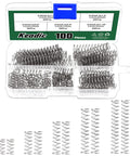 Mini Stainless Steel Extension Springs Kit 100 Piece Multipack with 8mm Outer Diameter in compartmentalized box