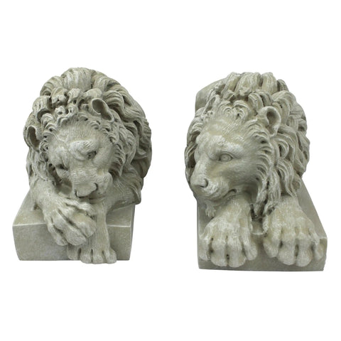 Vatican Lions Statue Replica For Home Decor And Spiritual Collectors, Guardian Lions From St. Peter's Basilica, Handcrafted Resin Sculpture