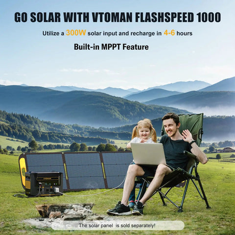 Road Trip Ready Portable Power Station With 828Wh LiFePO4 Battery And 1000W Output showcased at an outdoor campsite.
