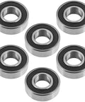 Beefed Up Deck Idler Arm Pivot Ball Bearings Set 16x35x11 Fits Scag Mowers 6 Pack Chrome Steel 52100 Bearings For Smooth Spindle Action And Tough Durability, six bearings on white