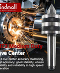 MT3 60 Degree Live Center For CNC Lathes And Manual Lathes displayed with a metalworking machine, showing sparks during operation.
