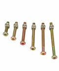 Heavy Duty Crib Hardware Screws And Barrel Nuts Set 100 Pack M6 And M8 Hex Drive Socket Cap Bolts In 30mm To 80mm Zinc Plated