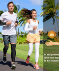 Two Pairs Compression Full Length Leg Sleeves And Two Pairs Sunscreen Arm Sleeves Set For Men And Women Black And White X Small Bre