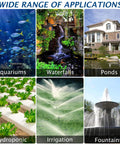 Wide range of applications for Beefy 7000GPH Submersible Pond Pump For Fountains, Aquariums, Waterfalls And Hydroponics, 320W UL Listed