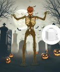 2 Pack 12 Ft Skeleton Replacement Parts With Shoulder Inserts, Elbow And Neck Adapters for outdoor Halloween props.