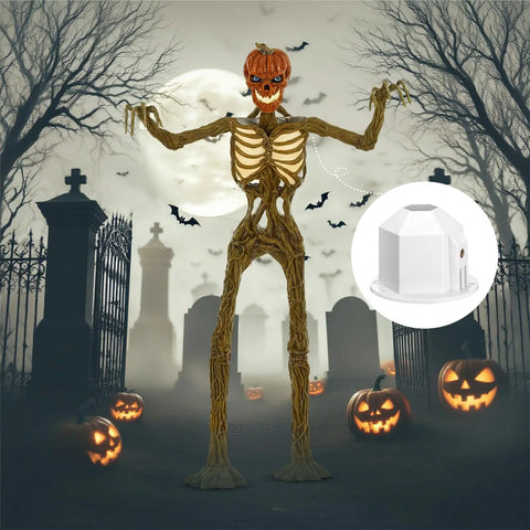 2 Pack 12 Ft Skeleton Replacement Parts With Shoulder Inserts, Elbow And Neck Adapters for outdoor Halloween props.