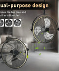 Outdoor Ceiling Fan With Light 23 Inch Hanging Fan For Patio And Gazebos 360 Degree Rotatable dual-purpose design image.