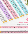 Soft Tape Measure 60 Inch Double Sided For Sewing And Tailoring 2 Pack Easy Read Inches And Centimeters Portable.