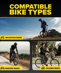 Image showing mountain, enduro, and cruiser bikes compatible with set of 2 26 inch bike inner tubes fits 26x1.75 26x1.90 26x1.95.