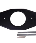 One Hole Remodel Plate for Moen and Delta in Matte Black Finish, No-Hassle Install for Single Handle Valves, Includes Two Screws and Mounting Bars