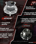 Rear Wheel Bearing And Hub Assembly For Mazda CX-3 2016 2017 2018 2019 2020 2021 FWD 5 Lug Drop In Replacement OE Quality with comparison chart