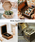 Image showing DIY jewelry and trinket boxes using hidden brass barrel hinges for tiny projects, highlighting their wide application.