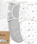 Organic Baby Swaddles 3 Pack for Newborns and Infants 3 to 6 Months Nordic Style Cozy Ergonomic Hip Support IHDI Certified