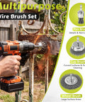 17 Piece Wheel Hub Cleaning Kit With Drill Brushes And Polishing Pads For Lug Studs, Calipers, And Rust Removal demonstration