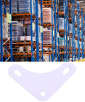 Heavy Duty White Steel Corner Braces Eight Pack L Shaped Brackets For Shelving Units used in warehouse storage racks