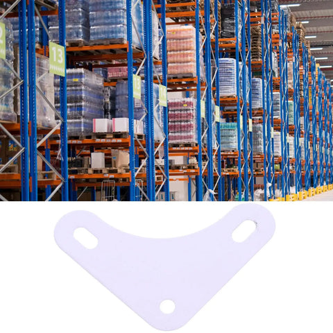 Beefy Heavy Duty Steel Corner Brackets For Shelving Units And Shelves White Right Angle Braces With Easy Install in warehouse