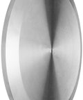 Stainless Steel 316L Sanitary Fitting 16 Amp R1000 Clamp End Cap For 10 Inch Tube OD Non Permanent Seal, side view