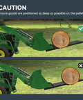 Clamp On Debris Forks For 48 Inch Bucket With 2500 Lbs Capacity Heavy Duty Quick Attach Pallet Forks for safe log handling
