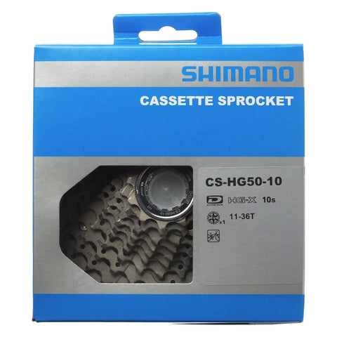 Boxed Unisex 10-Speed Mountain Bike Cassette 11-36T Silver, HG-X Compatibility, Corrosion-Resistant Steel Lockring