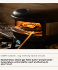 Arc XL Outdoor Pizza Oven With Propane Gas And Precision Flame Control delivering a 16-inch pizza in 60 seconds