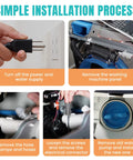 Washer Drain Pump Filter Replacement For GE Front Load Washers Plug And Play Fit With AP8054992 PS16217203 EAP16217203 PD00094541 PD00065822 B25 3A04 Easy Install Durable OEM Equivalent Part By MIFLUS installation steps