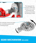 Motorized Race Car Building Set For Kids 9 Plus Ten In One STEM Construction Toys With Off Road Modes And Supercars Realistic Engine Roar Over 180 Snap Pieces Educational Hands On Science Gift For Boys And Girls, gear mechanism
