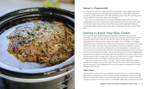 Down Home Healthy Comfort Food Cookbook For Slow Cookers And Instant Pots Features cooked meat with herbs in a crockpot.