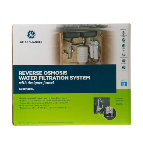 Box of Under Sink Reverse Osmosis Water Filter System With Chrome Faucet And Easy Install Kit Pro Grade Filtration