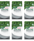 Six pack bundle of Boost Your Lawn Game Fast Quick Fix Grass Seed Mix for temporary lawn repair, 500 sq ft coverage.