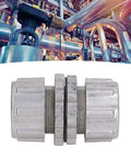 1-Inch Aluminum Alloy Dust Remover Pipe Connector And Solenoid Pulse Valve Quick Adapter For Industrial Dust Collection Systems, close-up view.