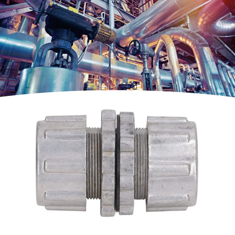 1-Inch Aluminum Alloy Dust Remover Pipe Connector And Solenoid Pulse Valve Quick Adapter For Industrial Dust Collection Systems, close-up view.