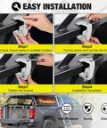 Upgraded 8 Pack Truck Topper Clamps Heavy Duty Camper Shell Clamps installation steps for Chevy Silverado, Dodge, Ram, Ford