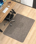 Large Office Chair Mat For Hardwood Floors 35.4 By 47.2 Inches Anti Slip PVC Desk Rug With Rattan Pattern under office chair
