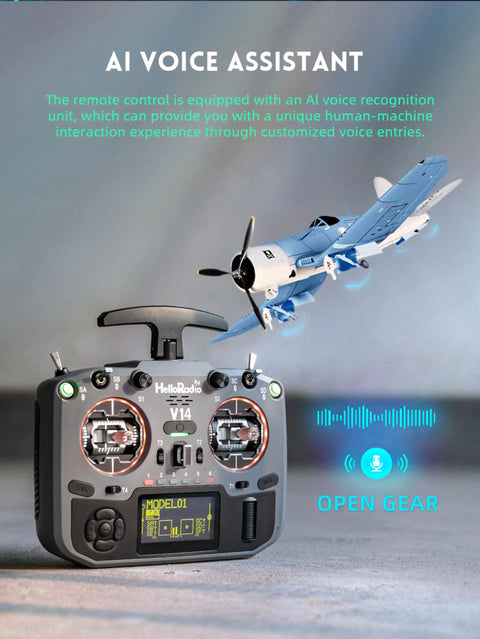 Pro Grade ELRS FPV Radio Transmitter With OpenTX EdgeTX Support CNC Hall Gimbals AI Voice Assistant OLED Display