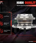 2 Pack Front Wheel Hub Bearing Assembly With ABS For Jeep Cherokee 1991 Through 1998 Comanche 1990 Through 1992