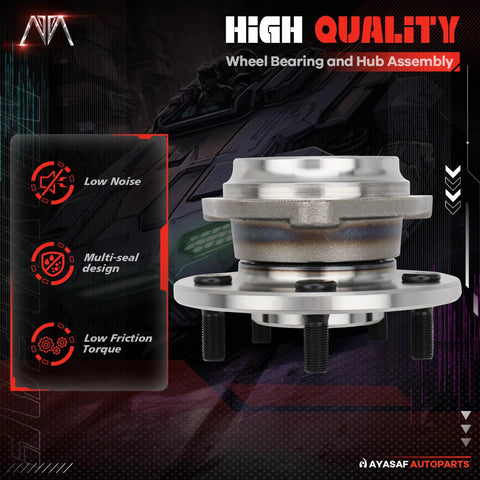 2 Pack Front Wheel Hub Bearing Assembly With ABS For Jeep Cherokee 1991 Through 1998 Comanche 1990 Through 1992