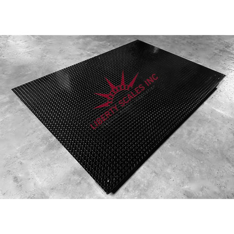 Hardcore 60X84 Inch Industrial Floor Scale Boasting 5000 Pound Capacity And One Pound Accuracy crafted with reinforced steel channel frame.