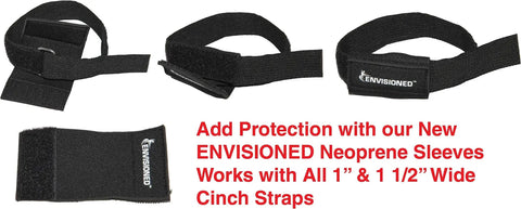 Top Shelf Neoprene Protective Sleeves For 2 Inch Cinch Straps And Tie Downs, Heavy Duty Sheath Covers With Anti Scratch Buckle Guards, Built Tough Cargo Strap Protectors, 8 Pack