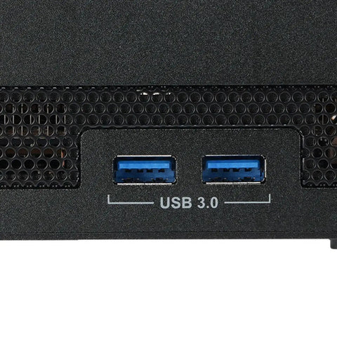 Pro Grade Portable Thunderbolt Three External Gpu Dock Amp Up Your Gaming Rig With Radeon Rx 6600 showing USB 3.0 ports on a black aluminum housing.