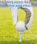 Two Pack Adjustable Golf Tees For Driving Range And Golf Simulators, Reusable PU Tees With 2 Heights From 2.13 To 3.15 Inches