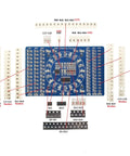 DIY SMD SMT Welding Practice Soldering Skill Training Board With Water Lamp Circuit Demonstration And Backside Ruler For Easy Component Measurement Pro Grade Soldering Kit For Electronics Nerds And Hobbyists 3 To 12V featuring component layout