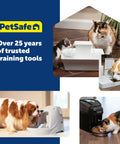 Hassle Free Double Pack Small Gravity Pet Food Station With Stainless Steel Bowl For Cats And Dogs Space Saving Self Dispenser in use with pets.