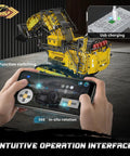 App-Controlled RC Excavator Building Set For Adults with smartphone control interface, 4767-piece construction model