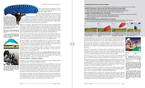 Paragliding Bible 2nd Edition manual showing flying techniques and troubleshooting with color illustrations for safe weekend flying.