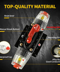 150 Amp Manual Reset DC Circuit Breaker Waterproof Inline Fuse Holder with reset lever and mounting screw