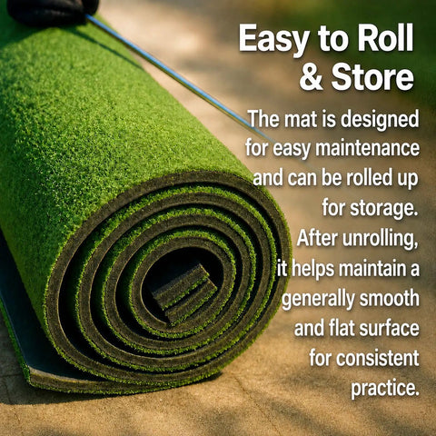 Rolled Outdoor Putting Green Mat For Home Golf Practice 3x12 Pro-Grade Roll, Realistic Turf Feel On Durable XPE Base