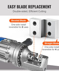 Dude, check out these bad-ass VEVor Electric Rebar Cutter Replacement Blades with bevel and straight blades for efficient cutting.